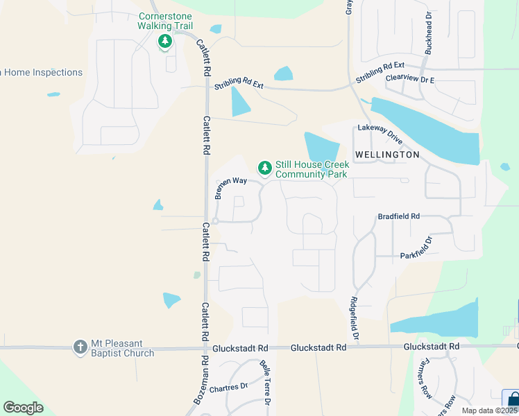 map of restaurants, bars, coffee shops, grocery stores, and more near 130 Still House Creek Drive in Madison
