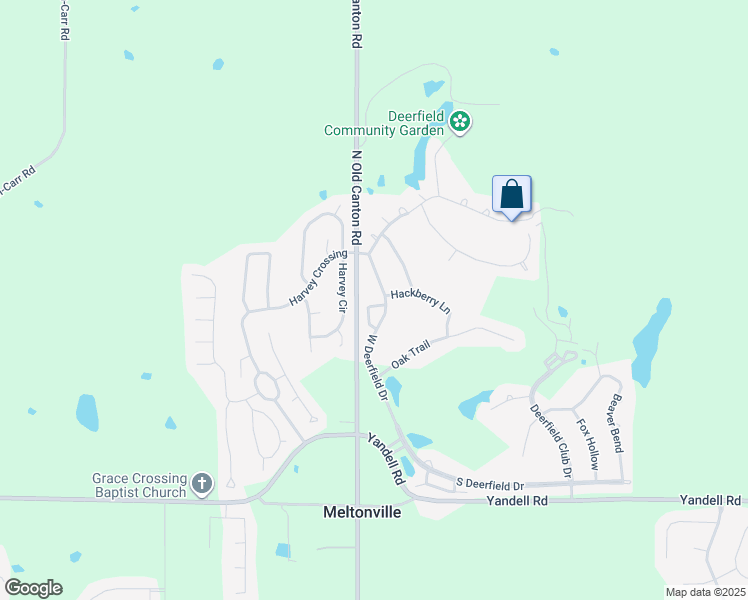 map of restaurants, bars, coffee shops, grocery stores, and more near 840 West Deerfield Drive in Canton