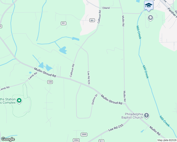 map of restaurants, bars, coffee shops, grocery stores, and more near 450 Lee Road 929 in Smiths Station
