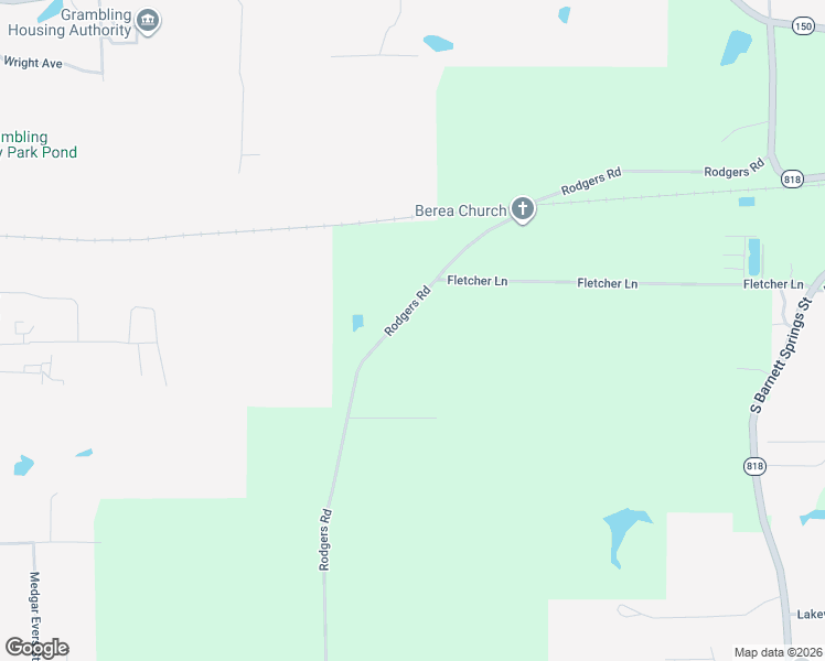 map of restaurants, bars, coffee shops, grocery stores, and more near 521 Rodgers Road in Ruston
