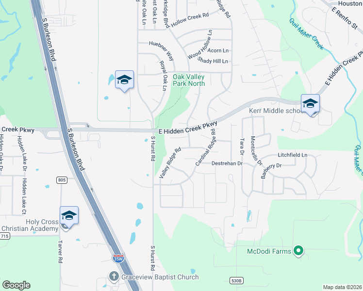 map of restaurants, bars, coffee shops, grocery stores, and more near 766 Little Ridge Court in Burleson