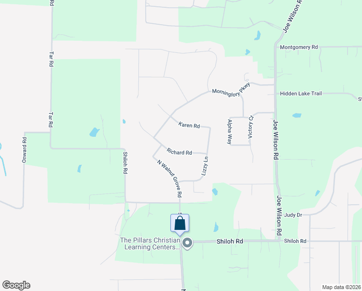 map of restaurants, bars, coffee shops, grocery stores, and more near 4051 Richard Road in Midlothian