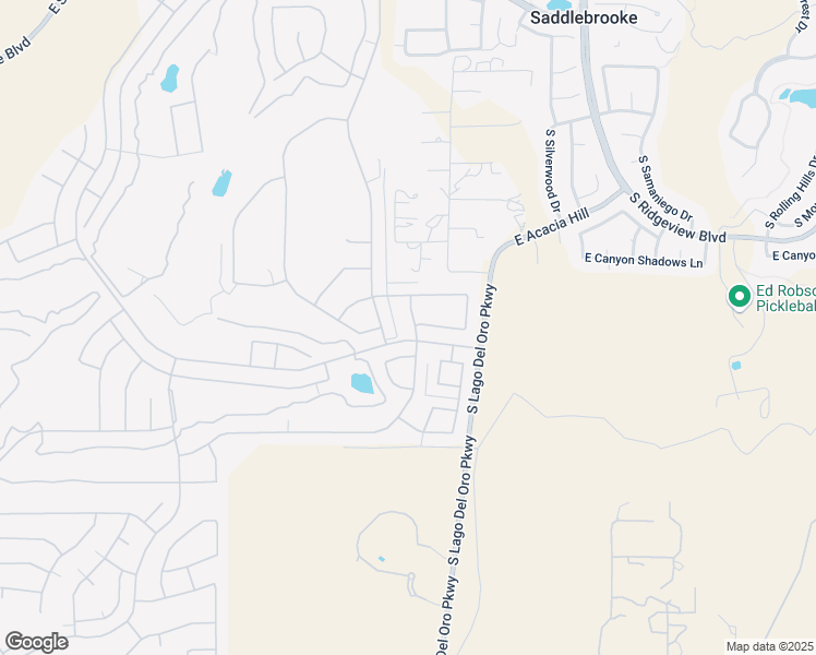map of restaurants, bars, coffee shops, grocery stores, and more near 38776 South Casual Drive in Tucson