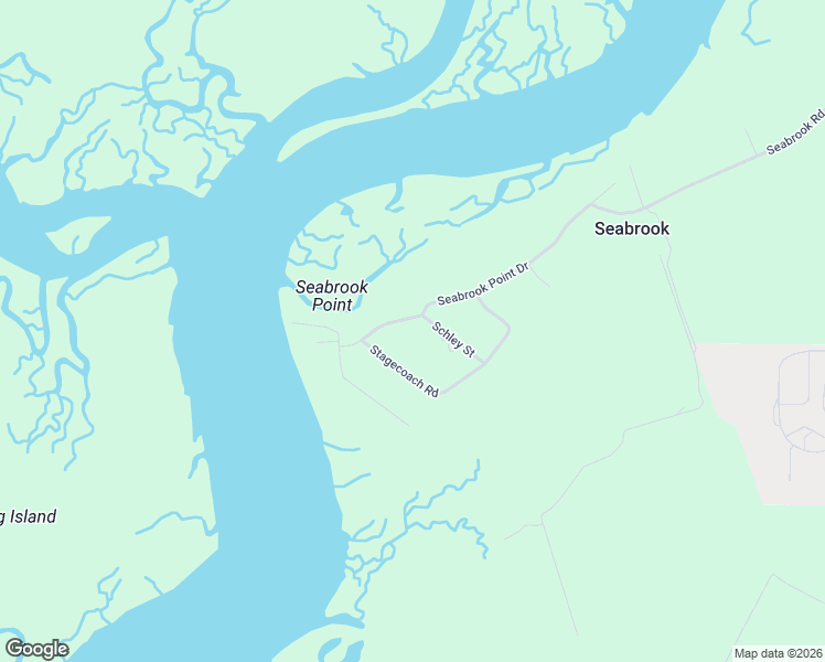 map of restaurants, bars, coffee shops, grocery stores, and more near 41 Seabrook Point Drive in Seabrook