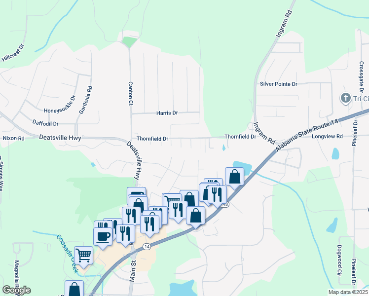 map of restaurants, bars, coffee shops, grocery stores, and more near 43 Glenwood Court in Millbrook
