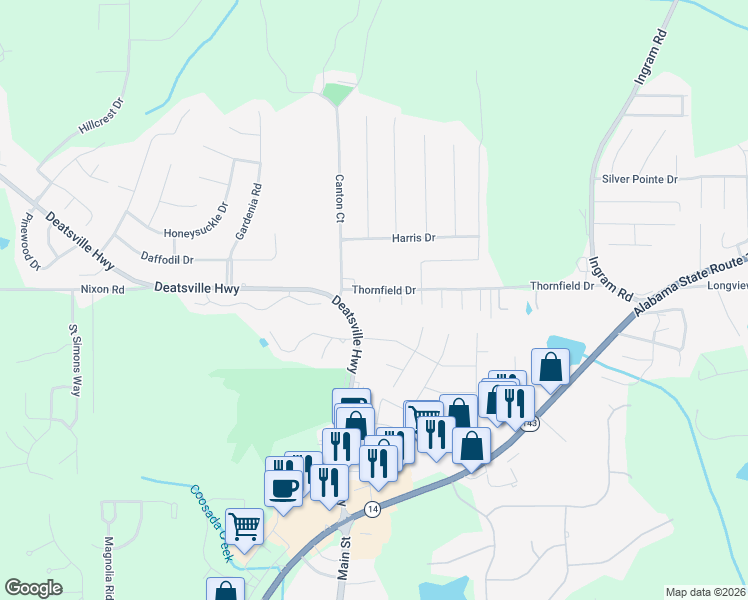 map of restaurants, bars, coffee shops, grocery stores, and more near 24 Crestwood Court in Millbrook