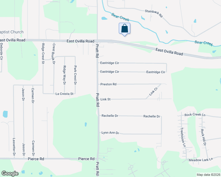 map of restaurants, bars, coffee shops, grocery stores, and more near 816 Link Street in Red Oak