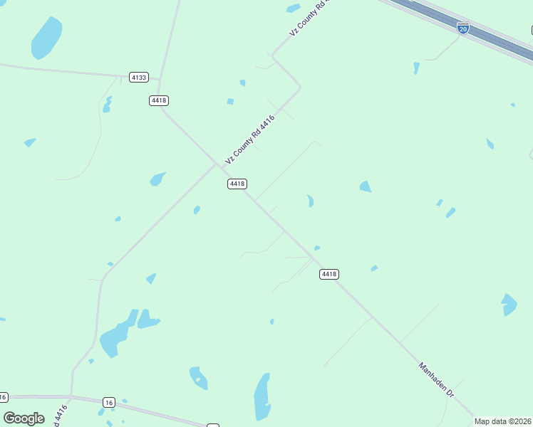 map of restaurants, bars, coffee shops, grocery stores, and more near County Road 4418 in Canton