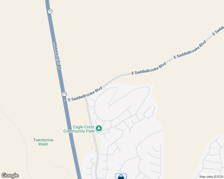 map of restaurants, bars, coffee shops, grocery stores, and more near 38664 South Running Roses Lane in Saddlebrooke