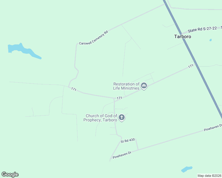 map of restaurants, bars, coffee shops, grocery stores, and more near 766 Cal Causeway Road in Tillman