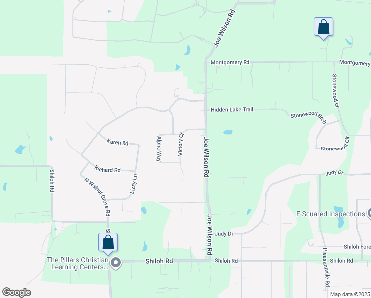map of restaurants, bars, coffee shops, grocery stores, and more near 3950 Victory Court in Midlothian