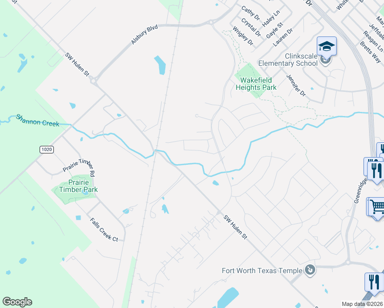 map of restaurants, bars, coffee shops, grocery stores, and more near 900 County Road 920 in Burleson