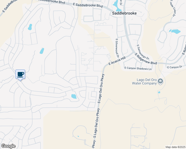 map of restaurants, bars, coffee shops, grocery stores, and more near 63704 East Desert Peak Drive in Tucson