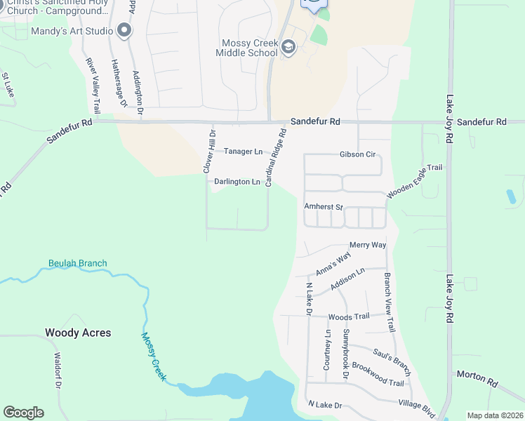 map of restaurants, bars, coffee shops, grocery stores, and more near 117 Cardinal Ridge Road in Kathleen