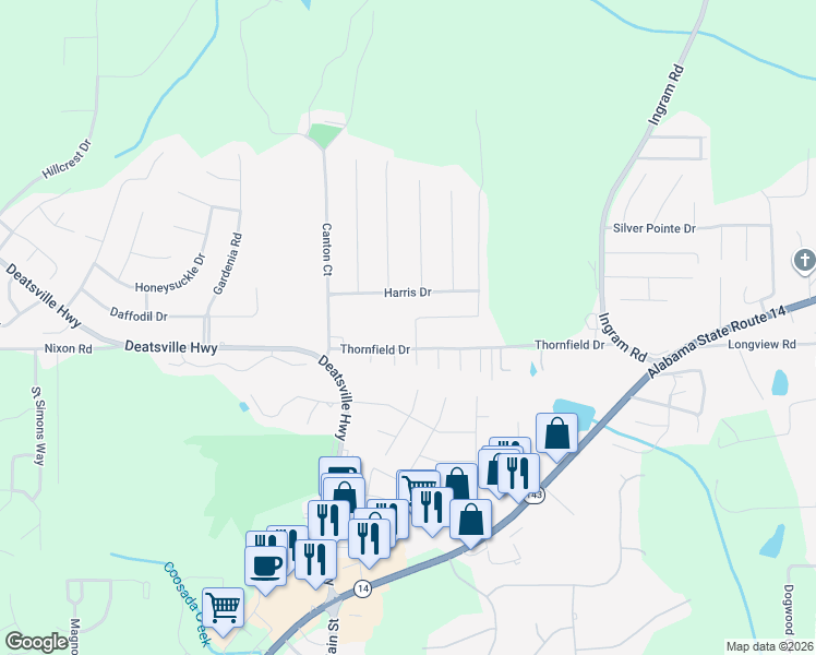 map of restaurants, bars, coffee shops, grocery stores, and more near 43 Ridgeview Drive in Millbrook