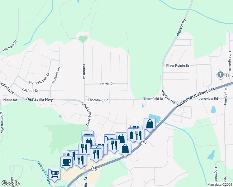 map of restaurants, bars, coffee shops, grocery stores, and more near 120 Ridgeview Dr in Millbrook
