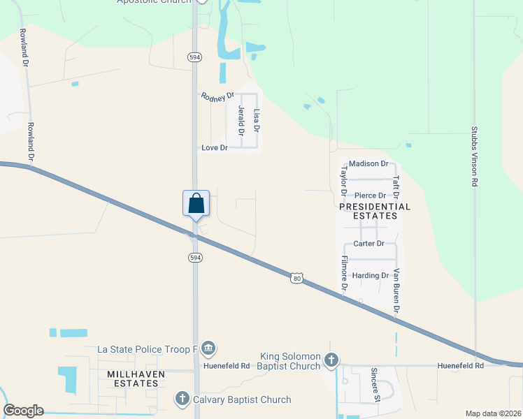 map of restaurants, bars, coffee shops, grocery stores, and more near 28 Town E Dr in Monroe