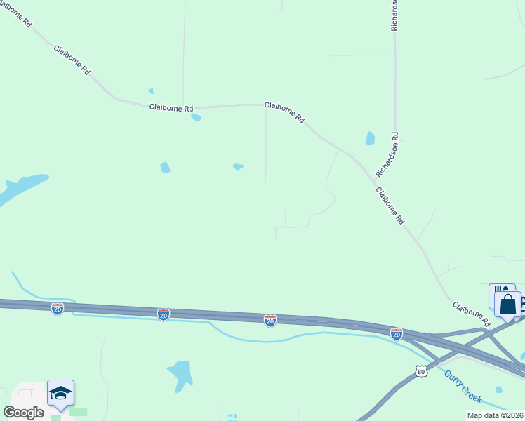 map of restaurants, bars, coffee shops, grocery stores, and more near 155 Deer Creek Cove in Calhoun