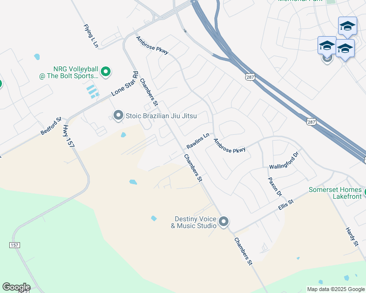 map of restaurants, bars, coffee shops, grocery stores, and more near 2802 Chesterfield Ln in Venus