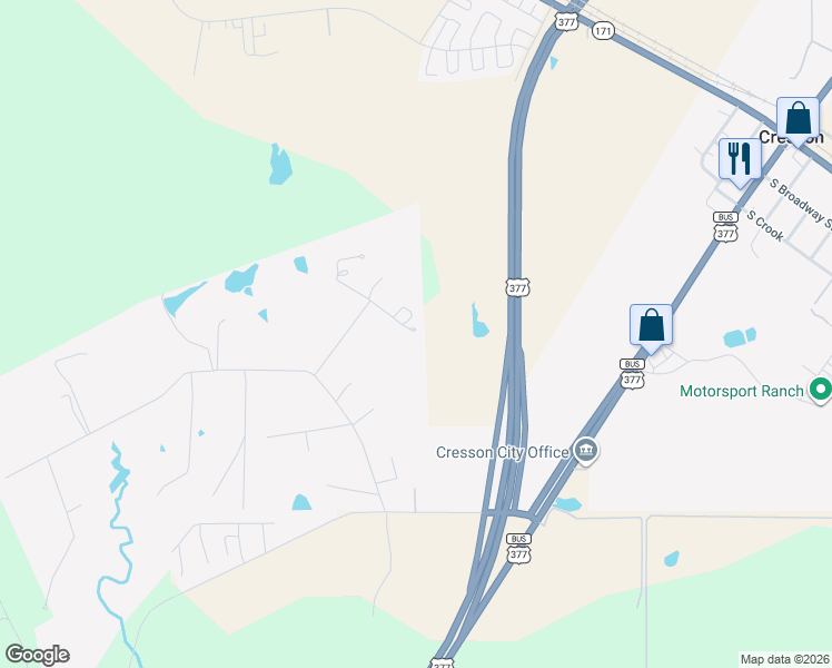 map of restaurants, bars, coffee shops, grocery stores, and more near 617 Clear Skies Ct in Cresson