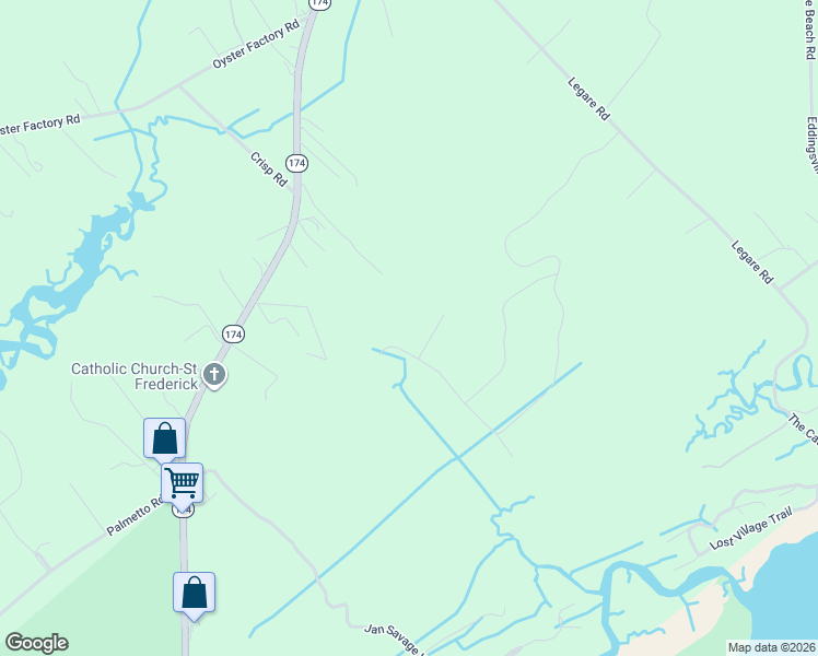 map of restaurants, bars, coffee shops, grocery stores, and more near in Edisto Island