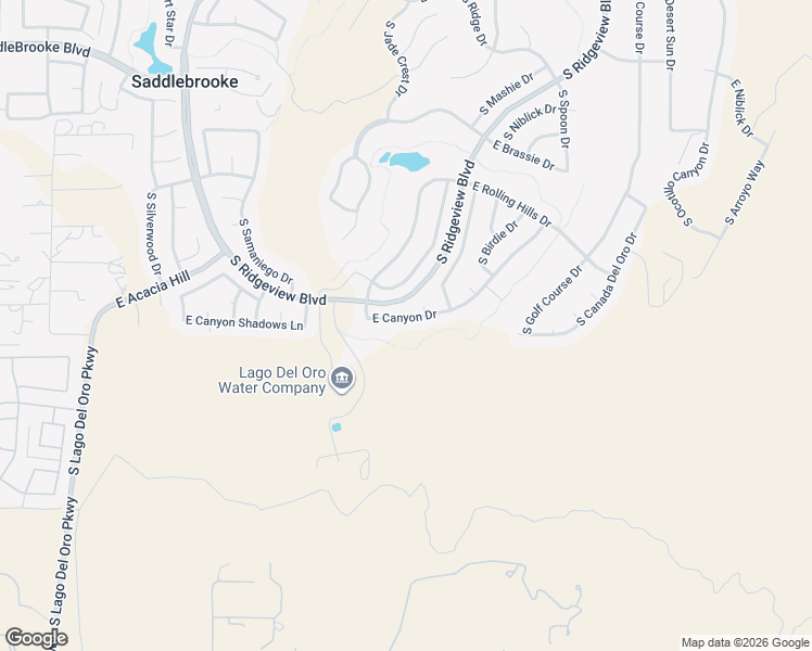 map of restaurants, bars, coffee shops, grocery stores, and more near 64995 East Canyon Drive in Tucson