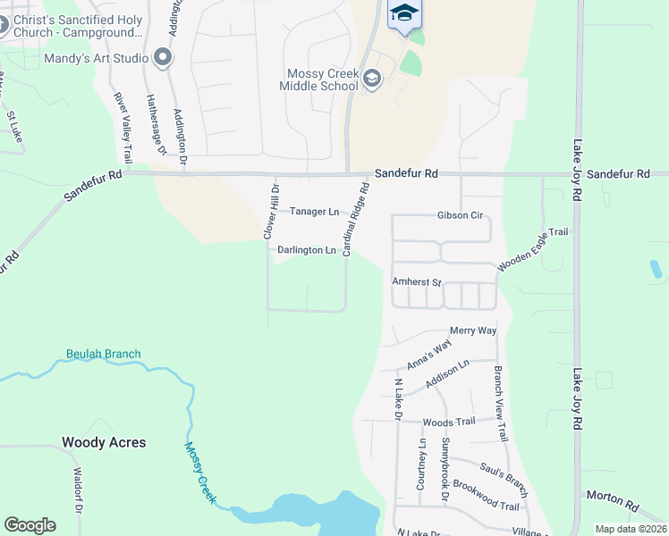 map of restaurants, bars, coffee shops, grocery stores, and more near 117 Cardinal Ridge in Kathleen