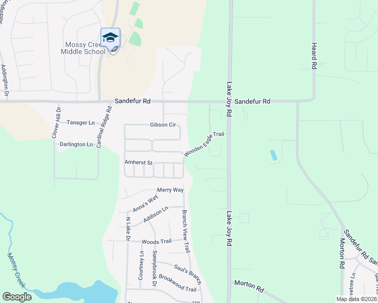 map of restaurants, bars, coffee shops, grocery stores, and more near 310 Wooden Eagle Trail in Kathleen