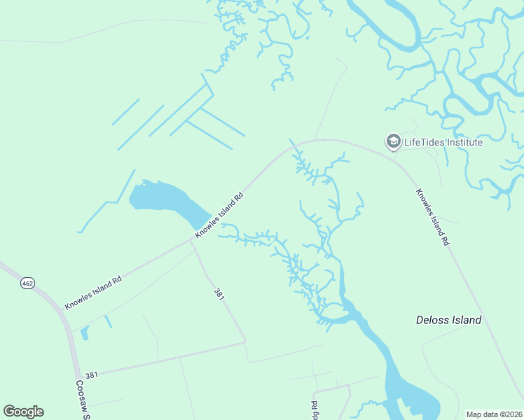 map of restaurants, bars, coffee shops, grocery stores, and more near 822 Knowles Island Road in Ridgeland