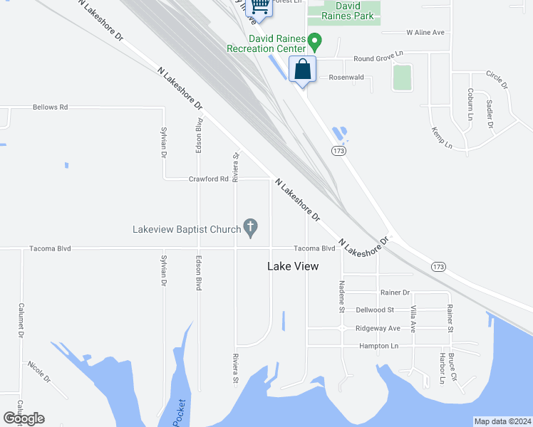 map of restaurants, bars, coffee shops, grocery stores, and more near 3136 Seminole Drive in Shreveport