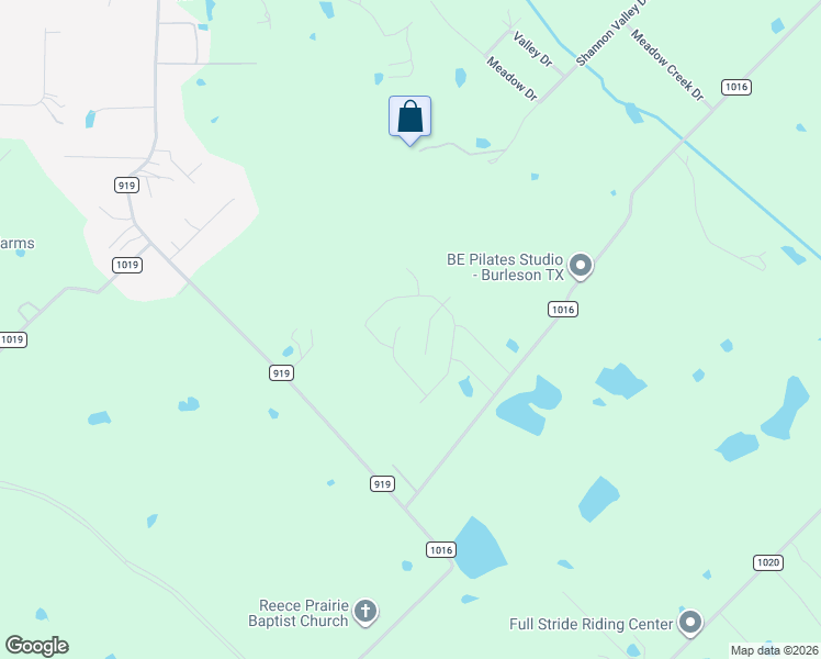 map of restaurants, bars, coffee shops, grocery stores, and more near 2520 Pinyon Hills Court in Burleson