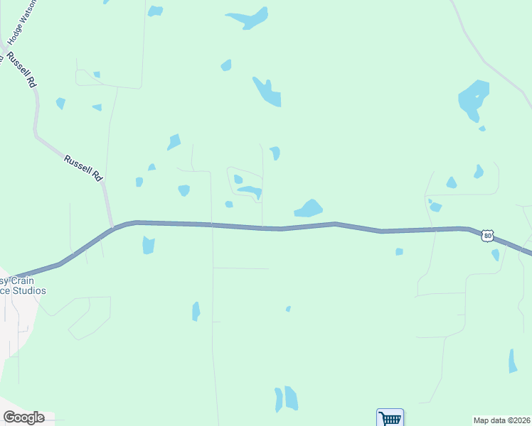 map of restaurants, bars, coffee shops, grocery stores, and more near 1731 Hwy 80 E in Calhoun
