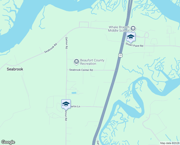 map of restaurants, bars, coffee shops, grocery stores, and more near 41 Seabrook Center Road in Seabrook