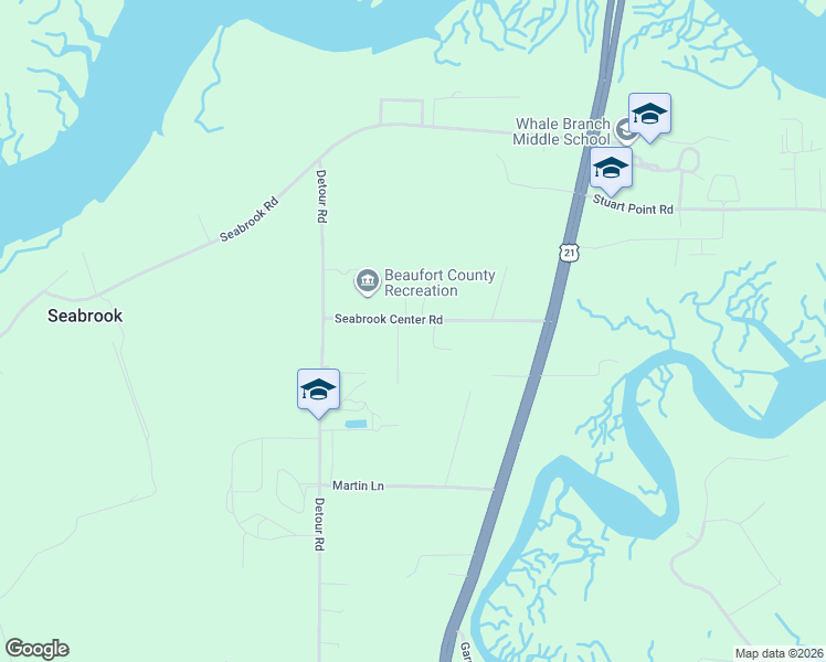 map of restaurants, bars, coffee shops, grocery stores, and more near 57 Seabrook Center Road in Seabrook