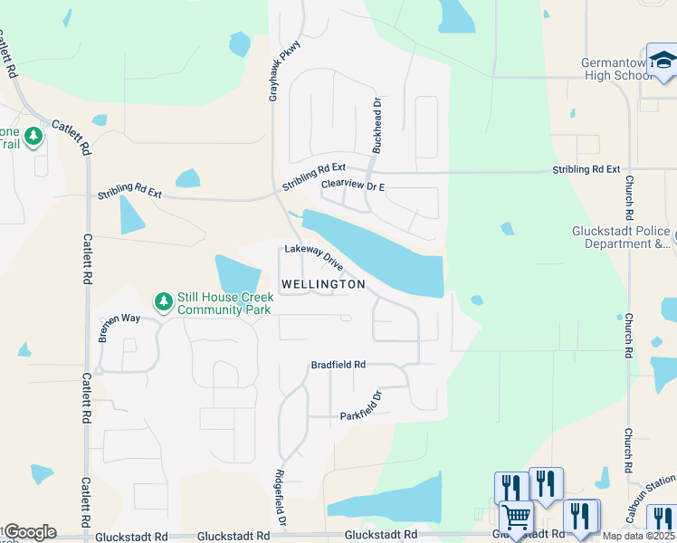 map of restaurants, bars, coffee shops, grocery stores, and more near 101 Wellesley Drive in Madison