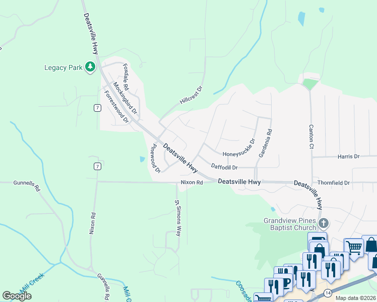 map of restaurants, bars, coffee shops, grocery stores, and more near 157 Forestview Dr in Millbrook