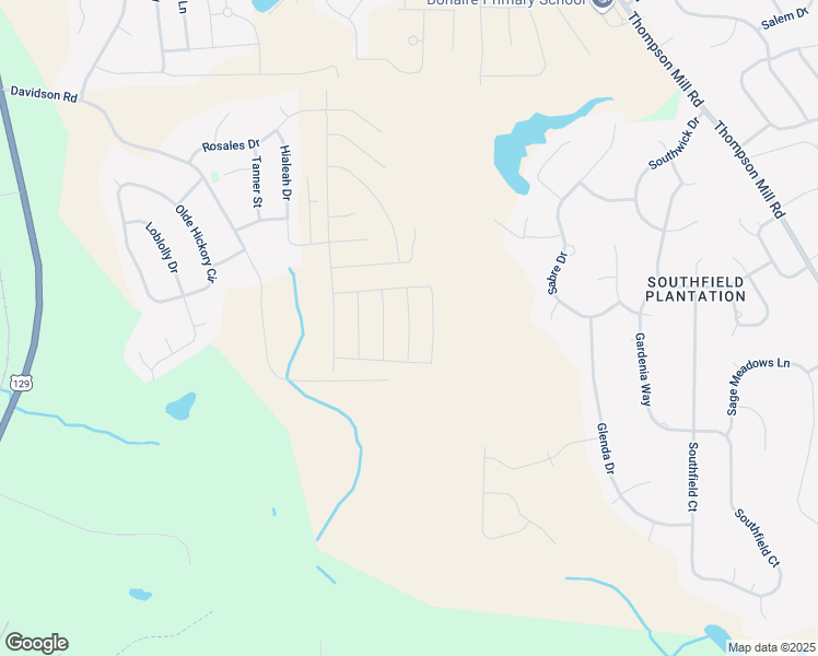 map of restaurants, bars, coffee shops, grocery stores, and more near Brittany Nichole Court in Houston County