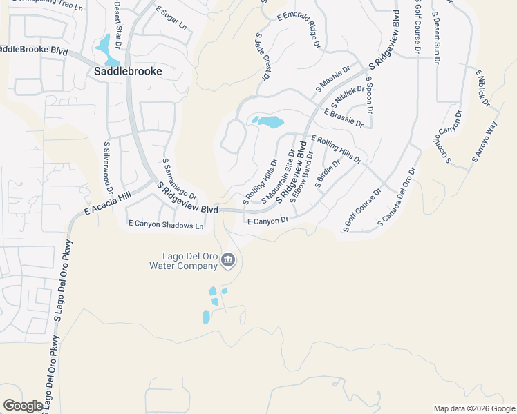 map of restaurants, bars, coffee shops, grocery stores, and more near 38325 South Mountain Site Drive in Tucson