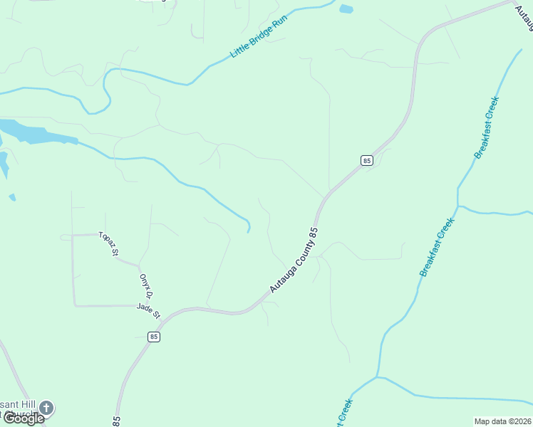 map of restaurants, bars, coffee shops, grocery stores, and more near 1649 County Road 85 in Prattville