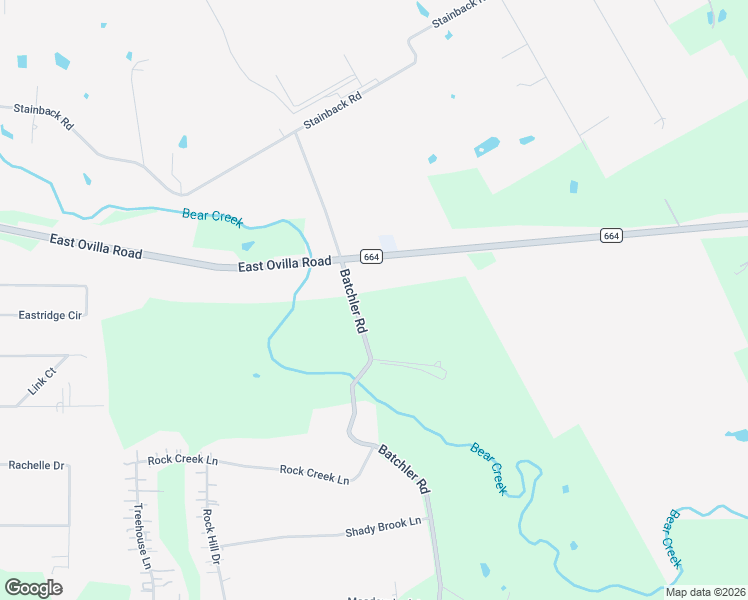 map of restaurants, bars, coffee shops, grocery stores, and more near 1175 Batchler Road in Red Oak