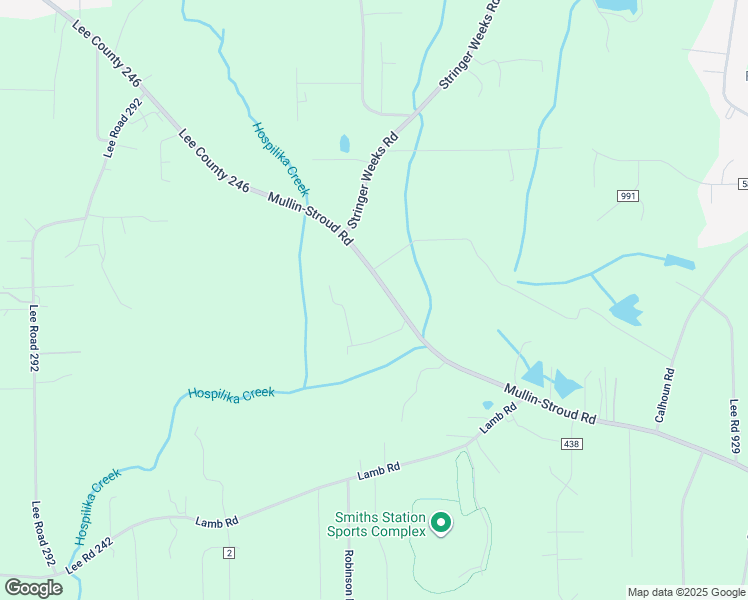 map of restaurants, bars, coffee shops, grocery stores, and more near 6057 Lee County 246 in Smiths Station