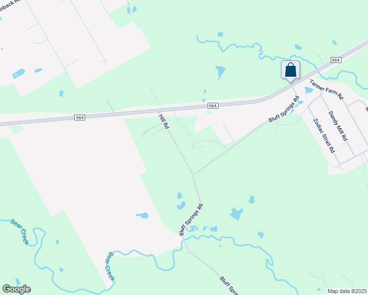 map of restaurants, bars, coffee shops, grocery stores, and more near 119 Hill Road in Ferris