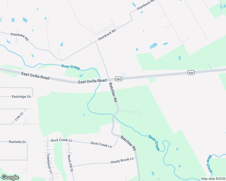 map of restaurants, bars, coffee shops, grocery stores, and more near 1175 Batchler Road in Red Oak