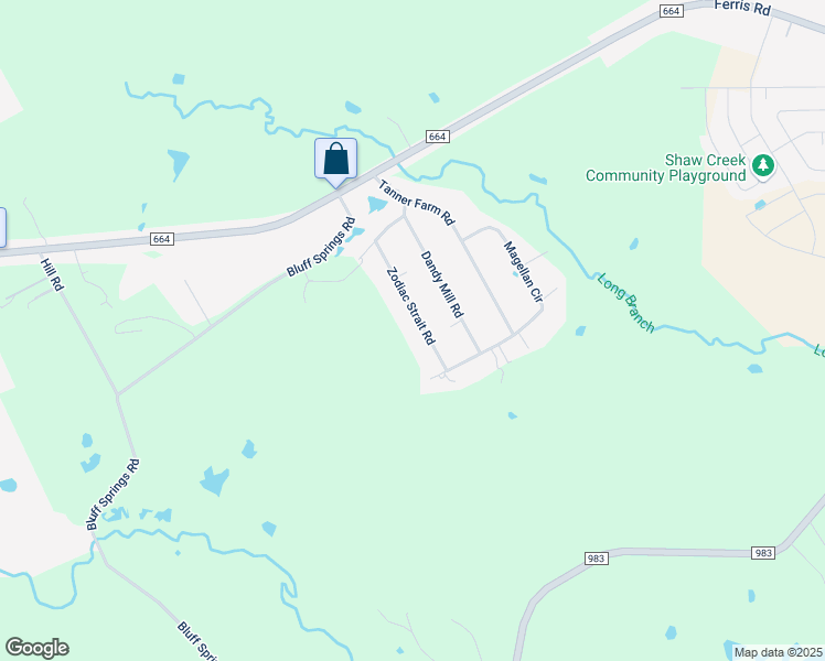 map of restaurants, bars, coffee shops, grocery stores, and more near 118 Zodiac Strait Road in Ferris
