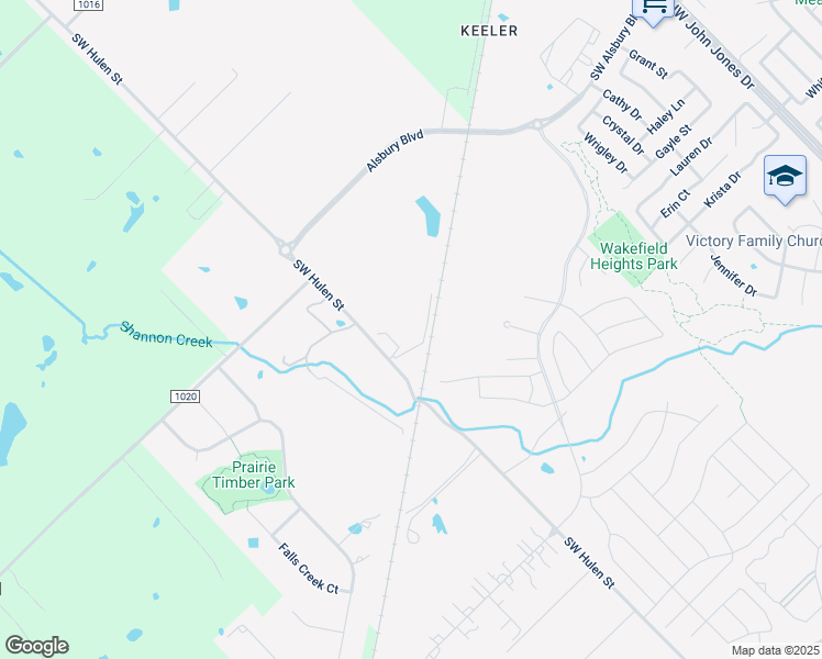 map of restaurants, bars, coffee shops, grocery stores, and more near 2250 Southwest Hulen Street in Burleson