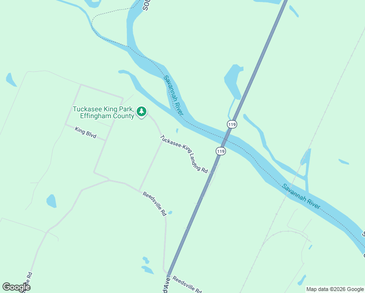 map of restaurants, bars, coffee shops, grocery stores, and more near 236 Tuckasee-King Landing Road in Clyo