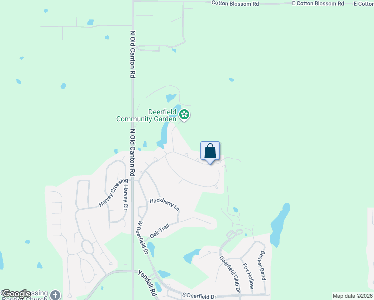 map of restaurants, bars, coffee shops, grocery stores, and more near 100 Avery Forest in Canton