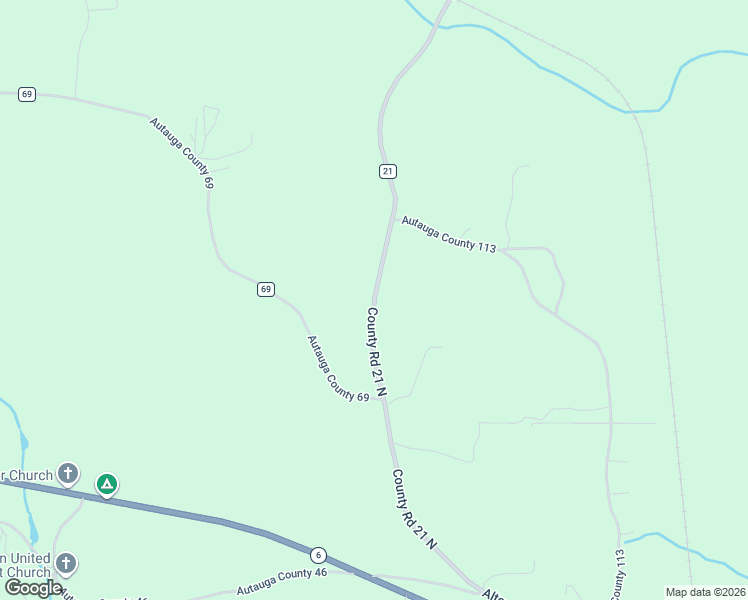 map of restaurants, bars, coffee shops, grocery stores, and more near County Road 21 in Prattville