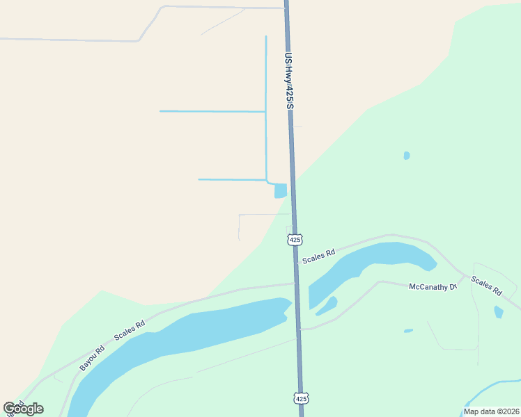map of restaurants, bars, coffee shops, grocery stores, and more near 1-55 Plum Road in Rayville