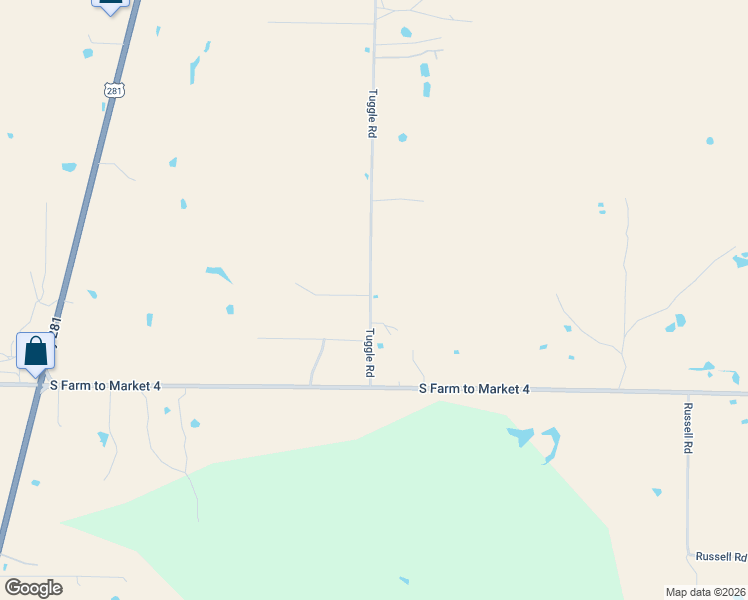 map of restaurants, bars, coffee shops, grocery stores, and more near 860 Tuggle Road in Lipan